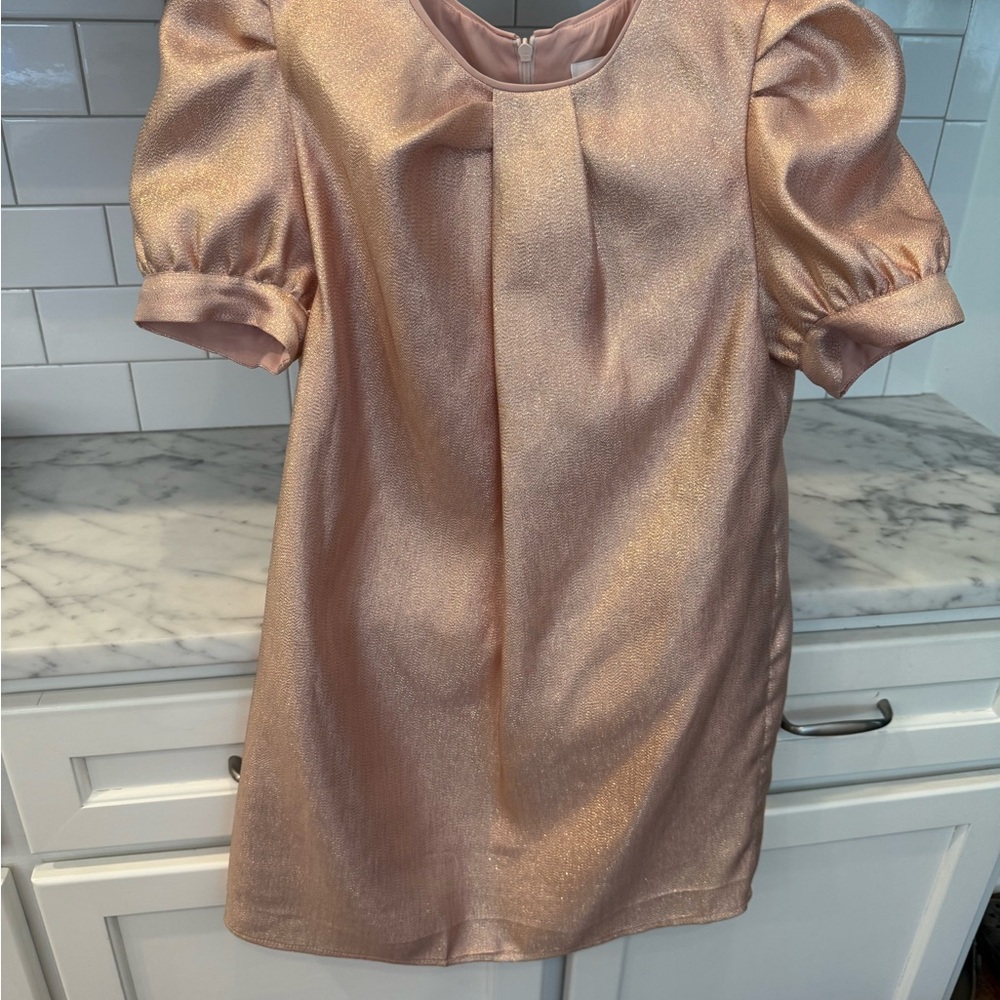 Reiss Metallic Pink Dress